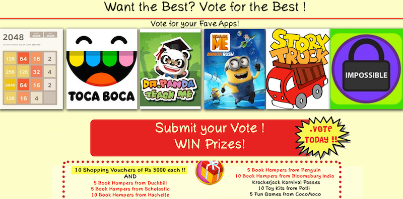 RivoKids's tweet photo. Fave Mobile Apps? Vote and WIN shopping vouchers, book hampers, toys &amp; games!  #pkca2015 http://t.co/amtIMF2Dti http://t.co/dA9QLt3lOq