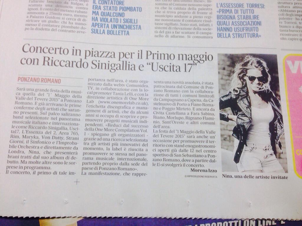 #1MaggioVDT @ninasounduk <a href="/Uscita17/">Uscita17</a> <a href="/lessenzadel2/">Joseph</a> @MaryKaOfficial <a href="/RSinigallia/">Riccardo Sinigallia</a> @laurafares <a href="/RimRevolution/">Revolution Is Me</a>