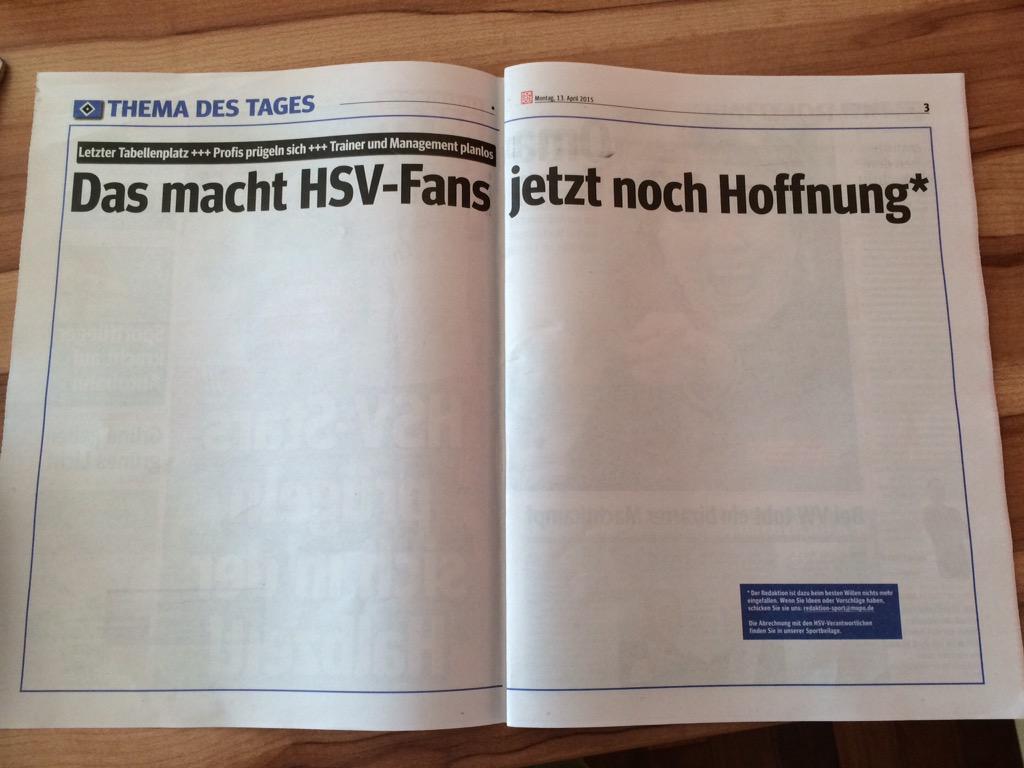 Weniger ist mehr... Interaktive Seite 2/3 heute in der <a href="/mopo/">Hamburger Morgenpost</a> #hsv