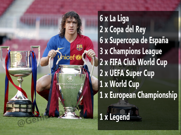 \" Happy birthday to Barcelona legend Carles Puyol.  and liverpool fans say gerrard is a legend