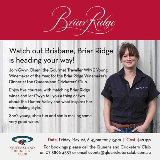 A night of greatness awaits! <a href="/BriarRidge/">Briar Ridge Vineyard</a> dinner <a href="/QldCricketersCl/">Qld Cricketers' Club</a> Friday 1 May #BNE #Brisbane #brisbaneanyday