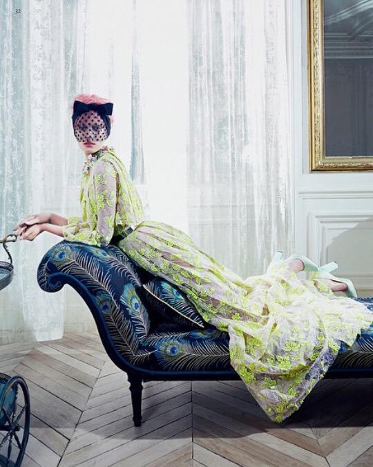 C_of_Style's tweet photo. There's nothing a @GiambattistaPR frock and veil can't solve  #voguejapan http://t.co/8qsvvdM75c