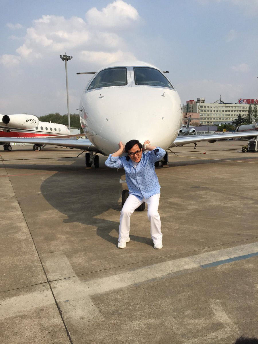 WinchDesign_WD's tweet photo. #JackieChan posing for @AndrewWinch_AWD in #Shanghai in the lead up to #ABACE2015! Come and see us at #CBAJET chalet. http://t.co/tBSYS7vPNi
