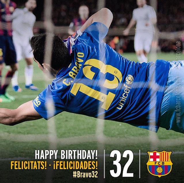 Happy birthday CLAUDIO BRAVO!!! 