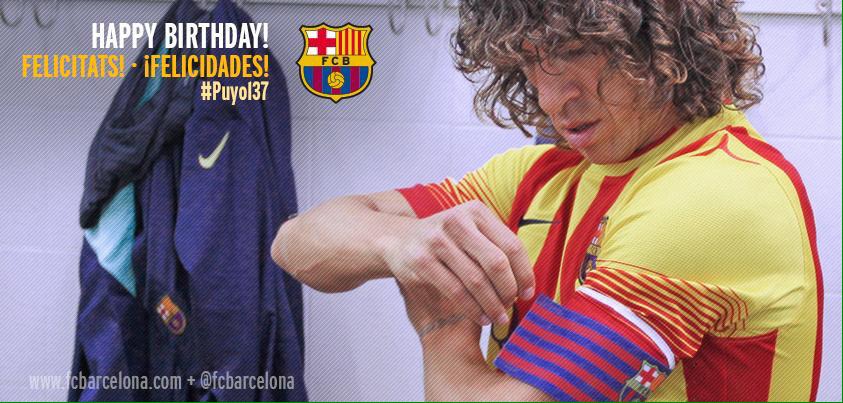 Happy birthday to the Warrior,The Captain,The Leader.
Happy birthday to the Legend CARLES PUYOL     
