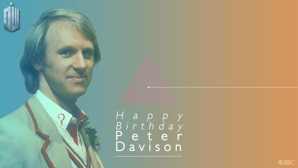 Happy birthday Peter Davison the 5th    