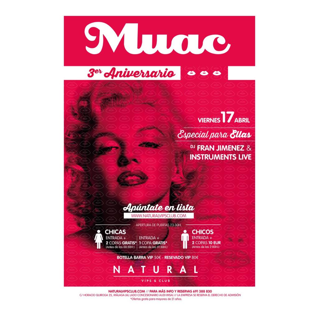 MUACPARTY's tweet photo. 🏆CONCURSO🏆

Dale a RT y menciona a tus amigos 
SORTEAMOS
RESERVADO+BOTELLA
✨3 ANIVERSARIO MUAC💋✨ V.17.A

PARTICIPA
RT http://t.co/25wOZWt725