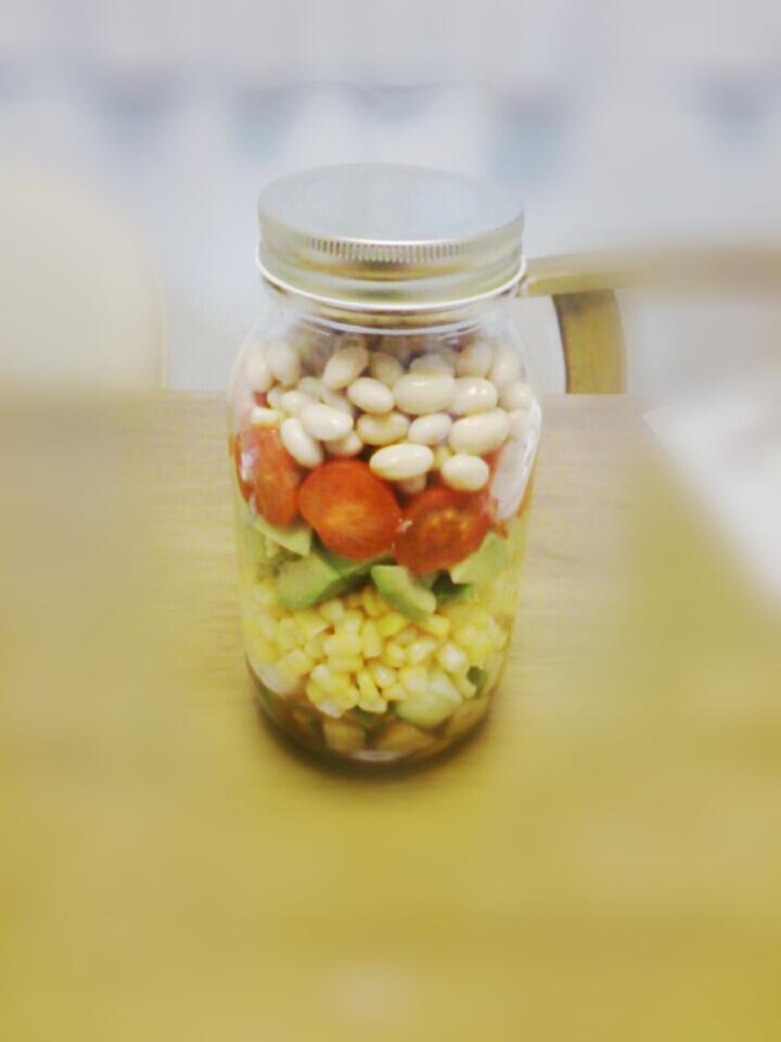 メイソンジャーサラダ