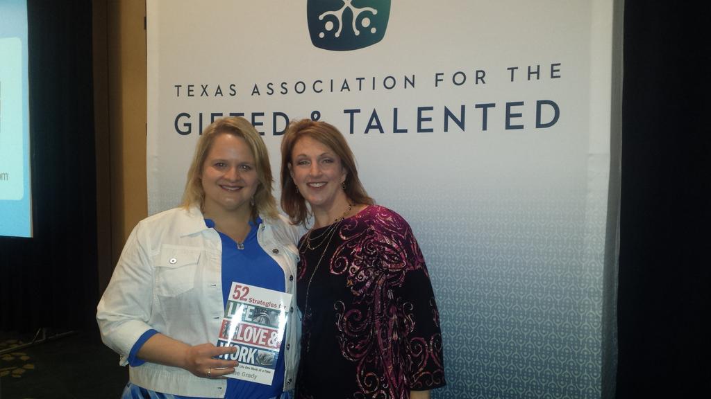 TXGifted's tweet photo. Thank you #Knowsys for sponsoring the #TAGTLC15 keynote address with @AnneGradyGroup! http://t.co/CMnqlvMhGA