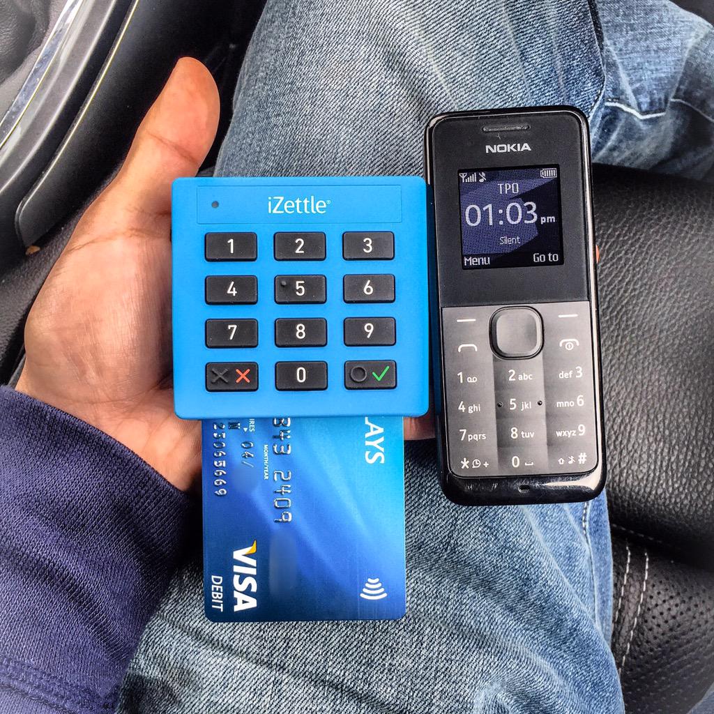 CommandoIT's tweet image. Our new #izettle card reader which enables us to take #visa #MasterCard #delta #AMEX payments on the go!