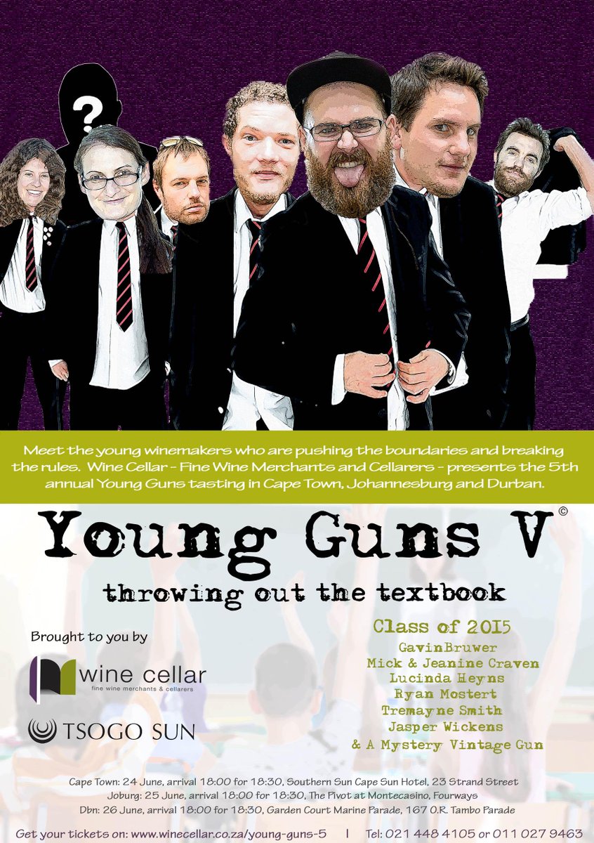 RolandPeens's tweet photo. #YoungGuns5 is out! http://t.co/E9t6v97vKb
@cravenwines @RyanTheWineGeek @GavinSlabbert @tvsmith85 #Swerwer http://t.co/PyLuLIPCWz