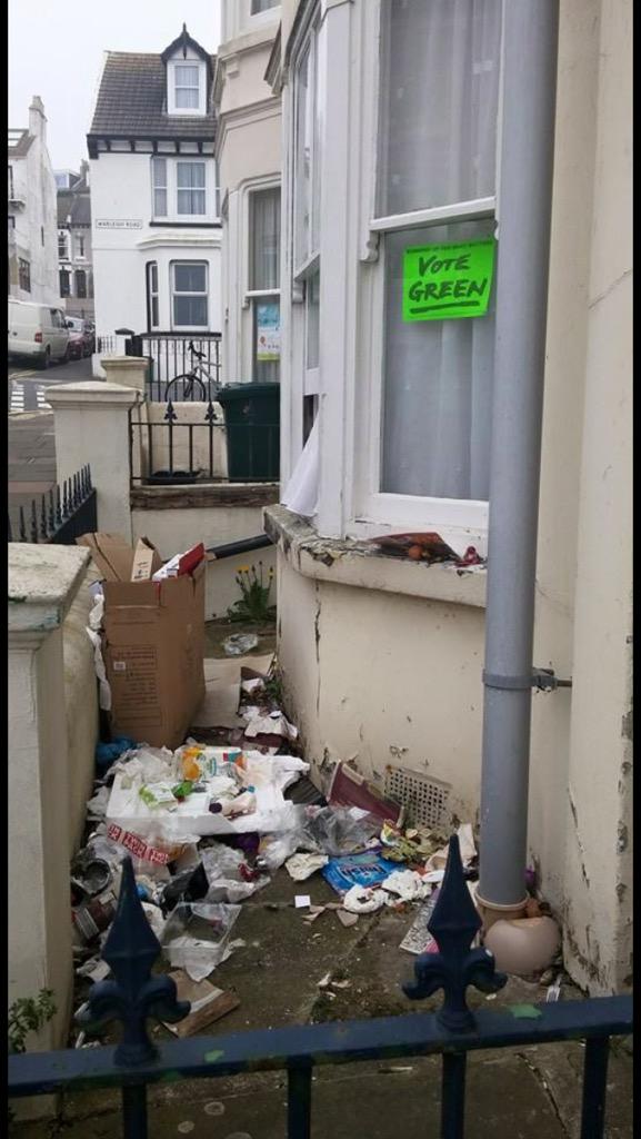 CAA_Official's tweet photo. Good to see the Green Party are looking after the environment http://t.co/qdv55L5VhI