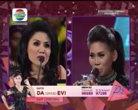 Serak seraknya bagus dan menyanyi Rockdut bagus banget dan jempol dua untuk <a href="/DA2_Evi/">EVI_MASAMBA_REAL</a> komentar Bunda Rita #DAcademy2