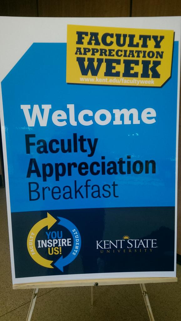 LGalanis33's tweet photo. You Inspire Us!  #KSUfaculty  💙KSU Breakfast starts in less than 10 minutes!!! http://t.co/aqV2EaqZTe