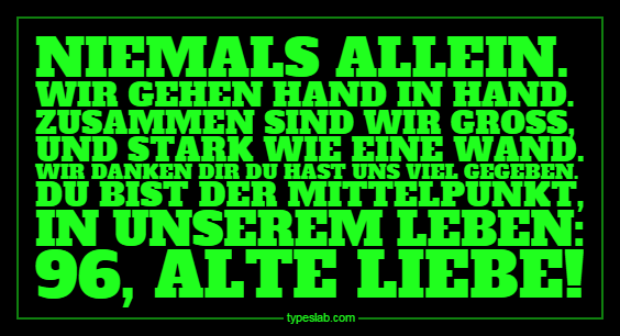 SiLVAFiSH's tweet image. typeslab.com
#typeslab Nice Tool by @glenmaddern for baking text snippets into images.Example:  #hannover96