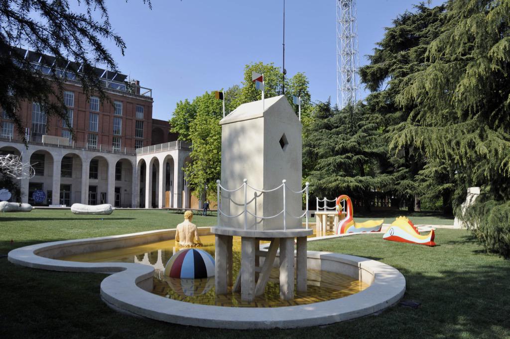 Restaurati i Bagni Misteriosi, fontana progettata da De Chirico nei giardini di Palazzo dell'Arte, al parco Sempione