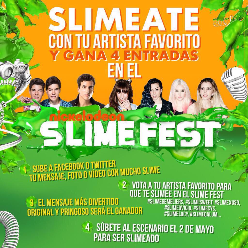 SWTCaIifornia's tweet photo. Chiquissss 😚 #slimefest @NickelodeonEsp http://t.co/cT4I4w38Uf