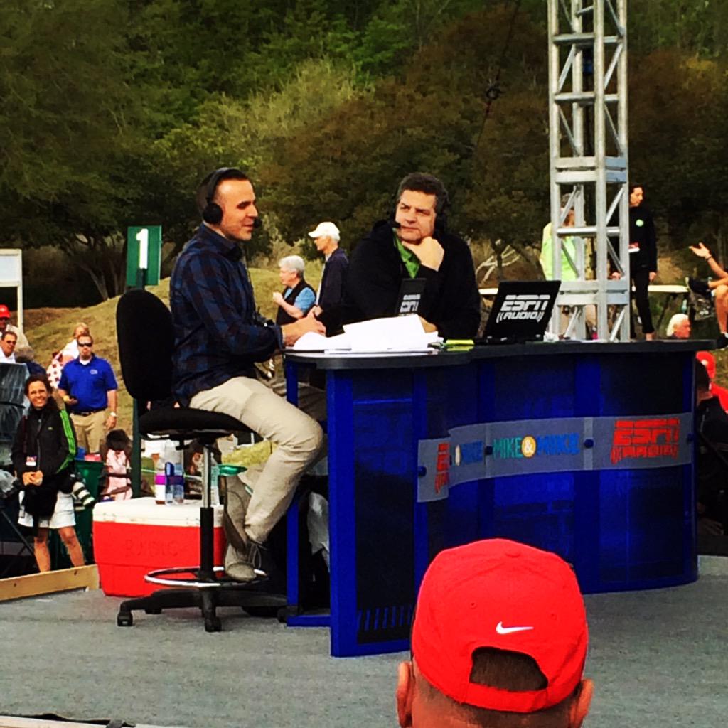 johnson_kayla's tweet image. #mondayafterthemasters #mikeandmike