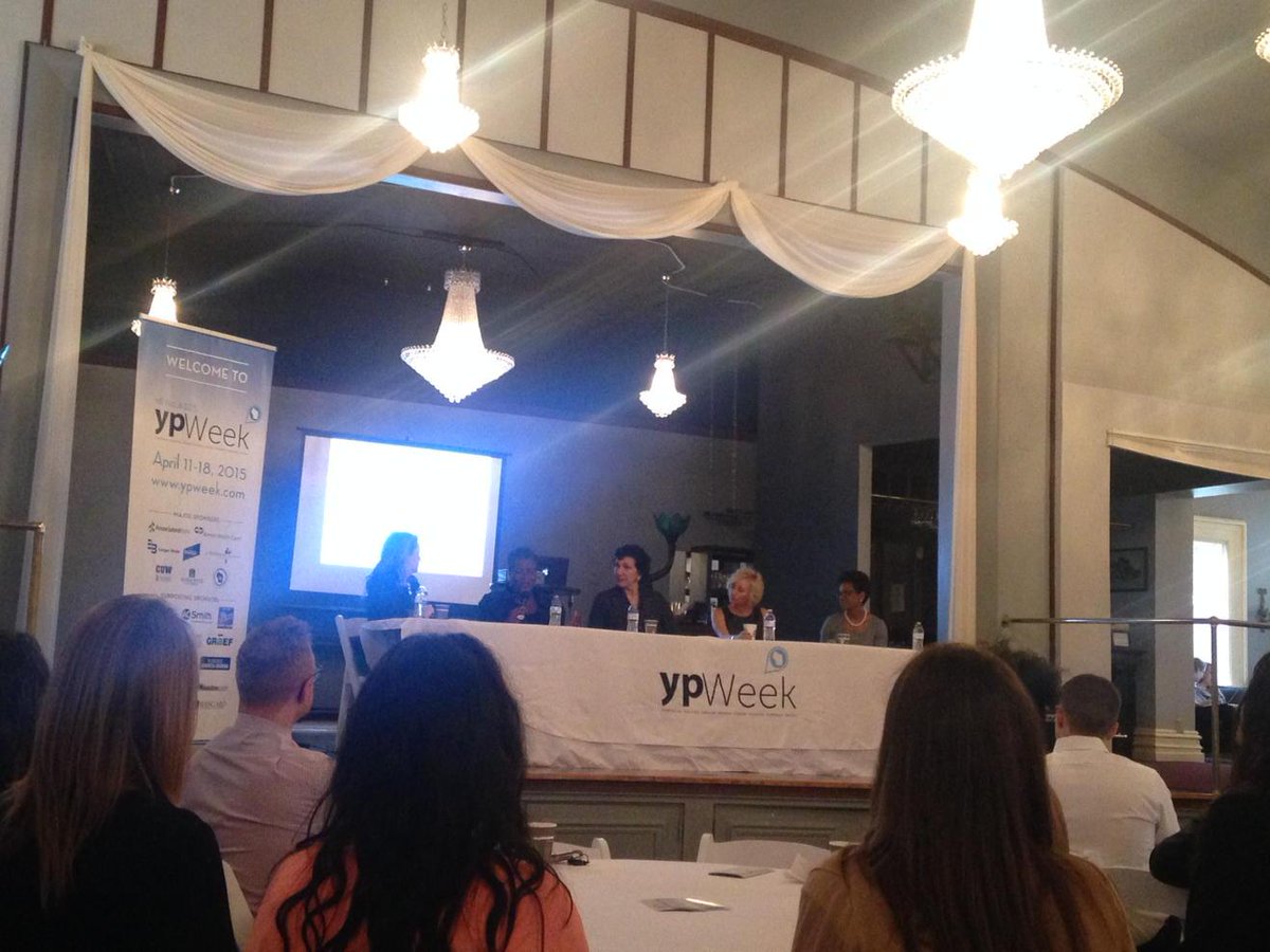 Lditsch's tweet photo. The role of women leaders, very good panel, #newaukee #milwaukee I 💛 Thelma http://t.co/UAgsHKDSfZ