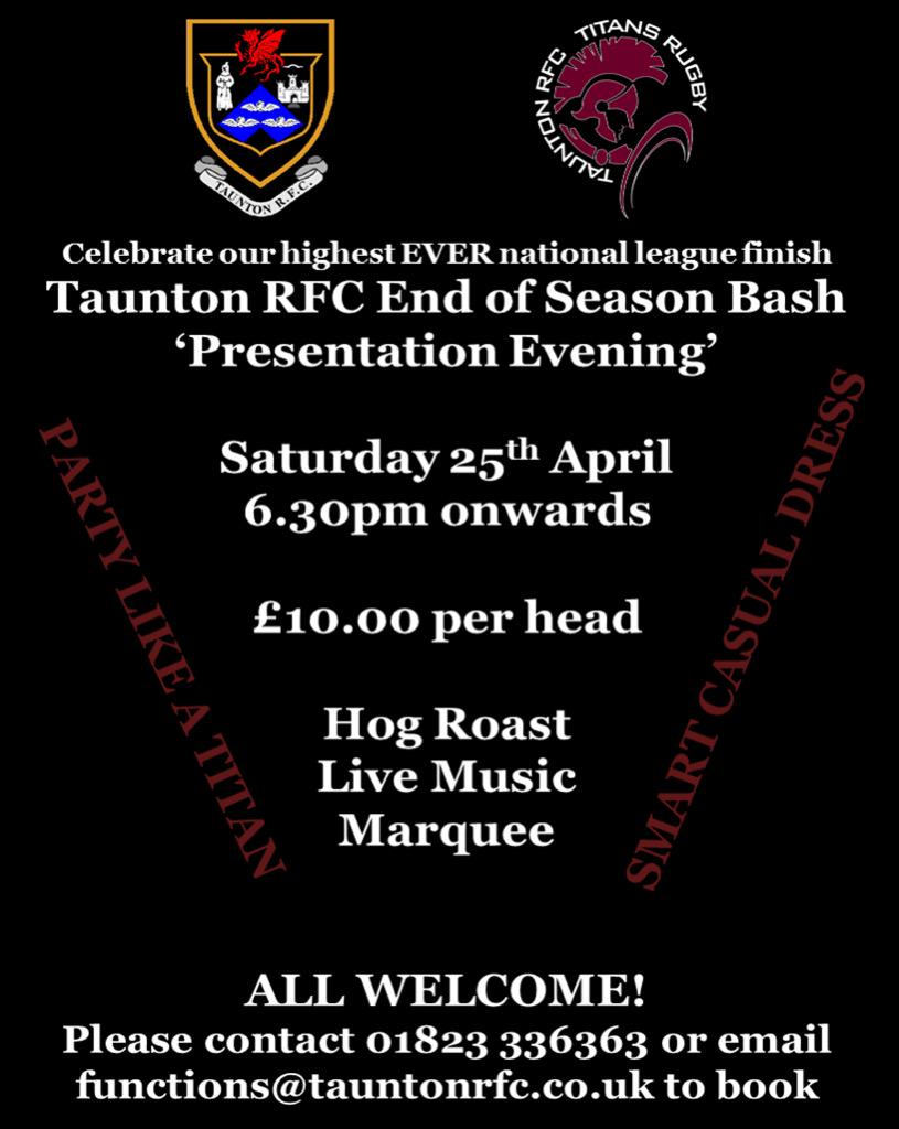 Taunton Rugby Club tweet media