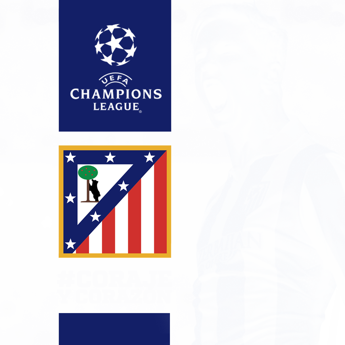 Atleti's tweet photo. ¿Vas a animar a los nuestros en la #UCL? Haz clic en la imagen y desvela nuestro hashtag para el partido de mañana http://t.co/o161kOlU64