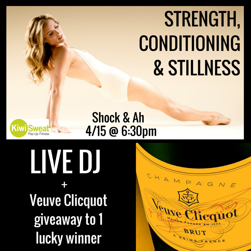 KiwiSweat's tweet photo. You don't want to miss this week's Shock &amp; Ah with @kristinspice! Live DJ &amp; giveaways!Book now http://t.co/Aknhuv71UX http://t.co/s2mQNyjrUI