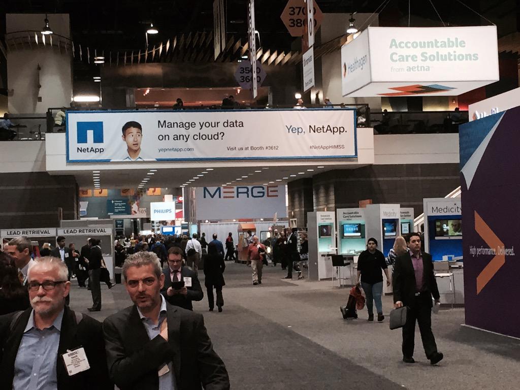 Philwack's tweet photo. Welcome to #HIMMS2015, come and find us at booth 3612 #NetAppHIMSS http://t.co/9oBlkUd00E
