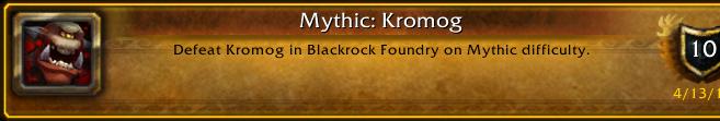 Julbazaur's tweet photo. I just earned the [Mythic: Kromog] Achievement! #Warcraft http://t.co/sAHwNz18d9