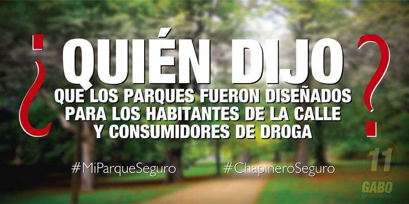 Gabocalderong's tweet photo. Mi Papá también esta comigo por la Recuperacion de los parques de Chapinero #MiParqueSeguro Marca el domingo L11 http://t.co/NKNWD75hPN