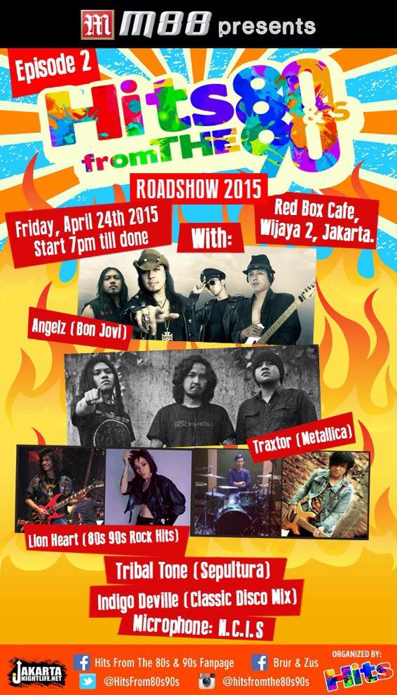 AmandaLuvPink's tweet photo. Roadshow @HitsFrom80s90s #eps2 24 April @RedBox_Jakarta powered by @HITS_EVENT @jakevent http://t.co/jpaRj7DGL6