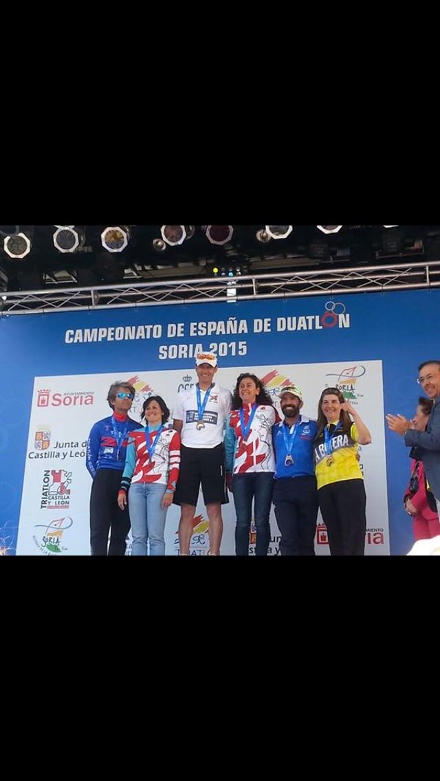 Albertopria's tweet photo. Alegria para el @TRIATLONBIERZO  con el subcto de España duat. grupo edad para Ricardo Garcia @ENFORMA24SPORTC http://t.co/vTPTUXtKPB