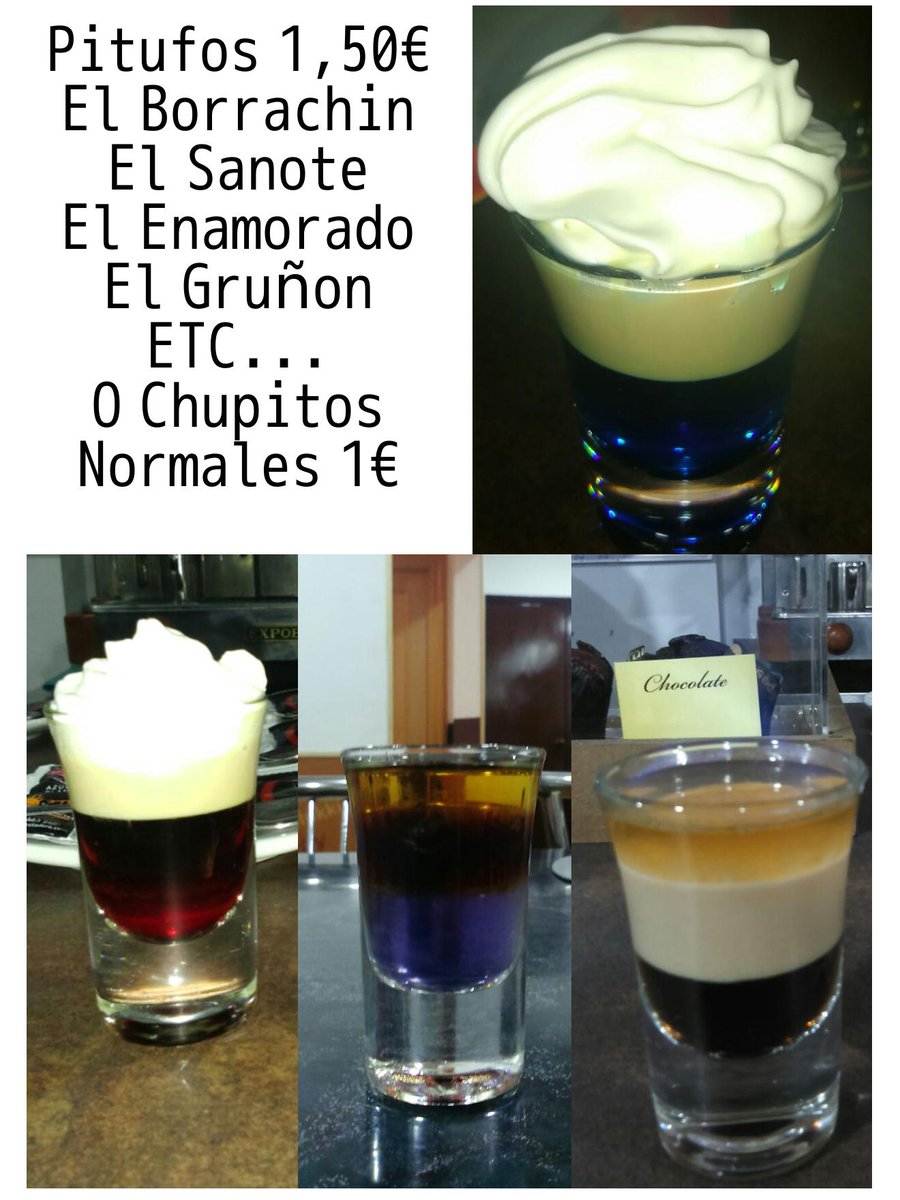 SorprendetT's tweet photo. He generado un listado de chupitos super divertidos y sabrosos. Cumple con las 3B : Bueno Bonito Barato  ;) http://t.co/jKQ5NRE7Pv