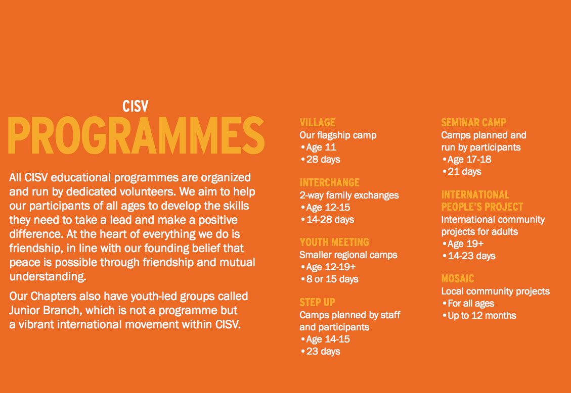 CisvEcuador's tweet photo. Ever wondered what our programmes are? check out @CISVInt's new initiative! #ALittleBitAboutCISV http://t.co/vIJviruy0a
