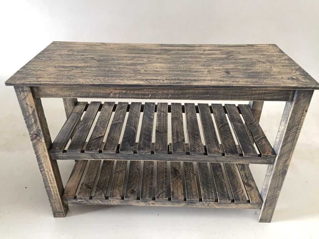 recykal's tweet photo. Kitchen table. Industrial pine. Grey wash and sealed. R2,500. http://t.co/b3ci874nUh