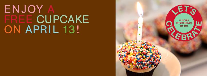 MoreLAthan's tweet photo. Free Cupcake @sprinkles today! Wooh! Congrats on 10 years! #Sweet #Sprinkles10 http://t.co/JahO1j3rEd