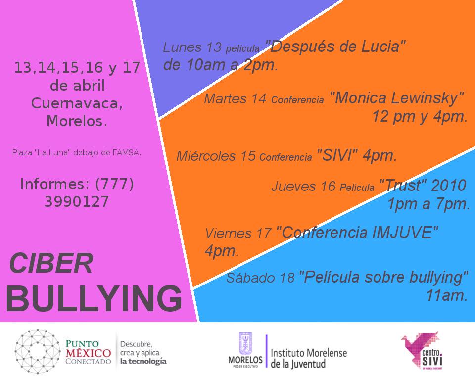 Ya estás listo para asistir a la semana en contra del #Ciberbullying