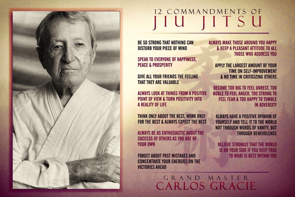 JitsProblems's tweet photo. #CarlosGracie #12Commandments of #JiuJitsu. #BJJ #brazilianjiujitsu http://t.co/KX7mWAP91n http://t.co/kOodxhBhCV