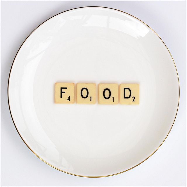 Food = 8 points. Love = 7 points. Even Scrabble has its priorities straight.