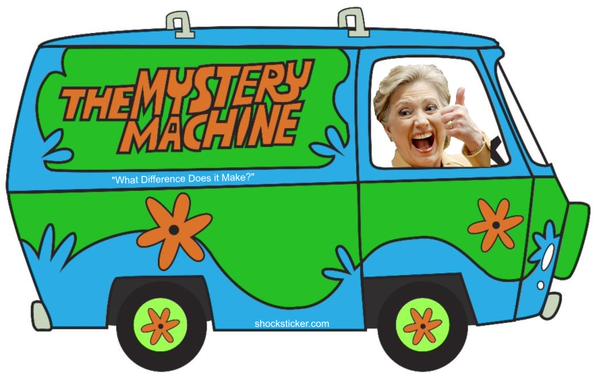 Hillary Clinton pulled the same Scooby Doo van ride in 2000