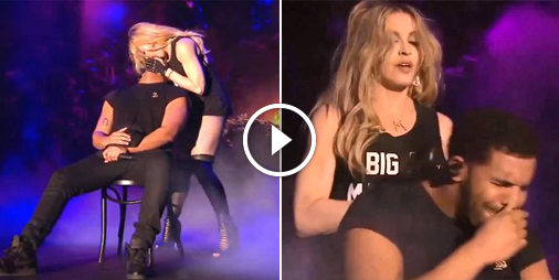 lookmavideo's tweet photo. #Mdrrrr Madonna roule une grosse gamelle à Drake qui est écoeuré ☛ http://t.co/hEGD2HzrhQ http://t.co/eSt1X08HAV