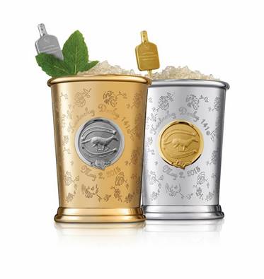 The Tradition of the Woodford Reserve $1,000 Mint Julep Cup donates its proceeds to equine and humanitarian causes The Tradition of the Woodford Reserve $1,000 Mint Julep Cup donates its proceeds to equine and humanitarian causes