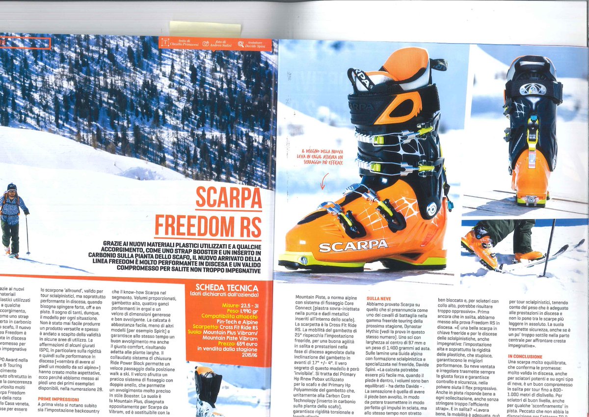 SCARPAspa's tweet photo. Freedom RS su @skialper!
thats #scarpaski http://t.co/mskvjimGRl