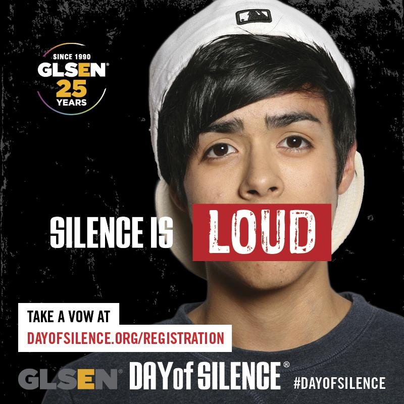 dayofsilence's tweet photo. When thousands participate in #DayofSilence on 4/17, silence will be loud. Join the movement: http://t.co/cjEmaSXdie http://t.co/ZFXsa022cj