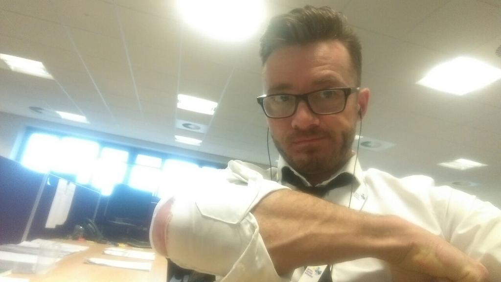 MartinTR197's tweet photo. And another shirt bites the dust... 
#GainProblems 
😡😨💣 http://t.co/z43Gzo4HN8
