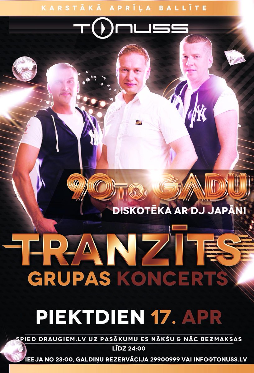 Tonuss_jelgava's tweet photo. Piektdien grupas TRANZĪTS koncis un 90to gadu disene ar @djjapanis ) http://t.co/33HiaUVj7U