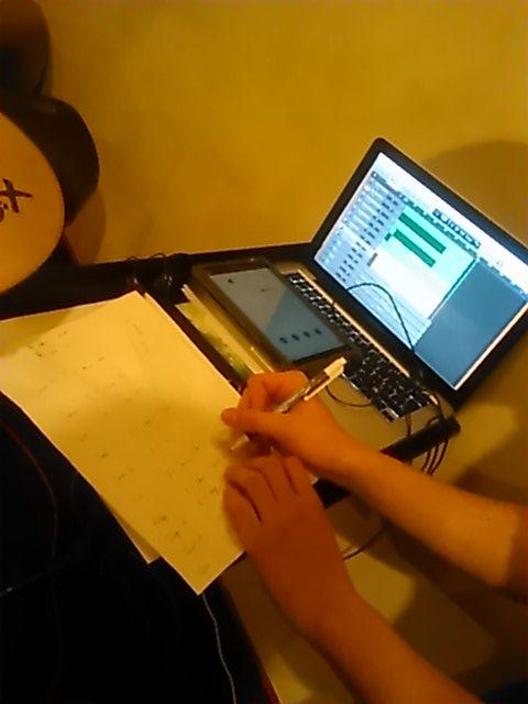 Evsta101's tweet photo. Myself and @GregorMckay working on pre-production for drum recording tonight. http://t.co/0bROs42Mr6