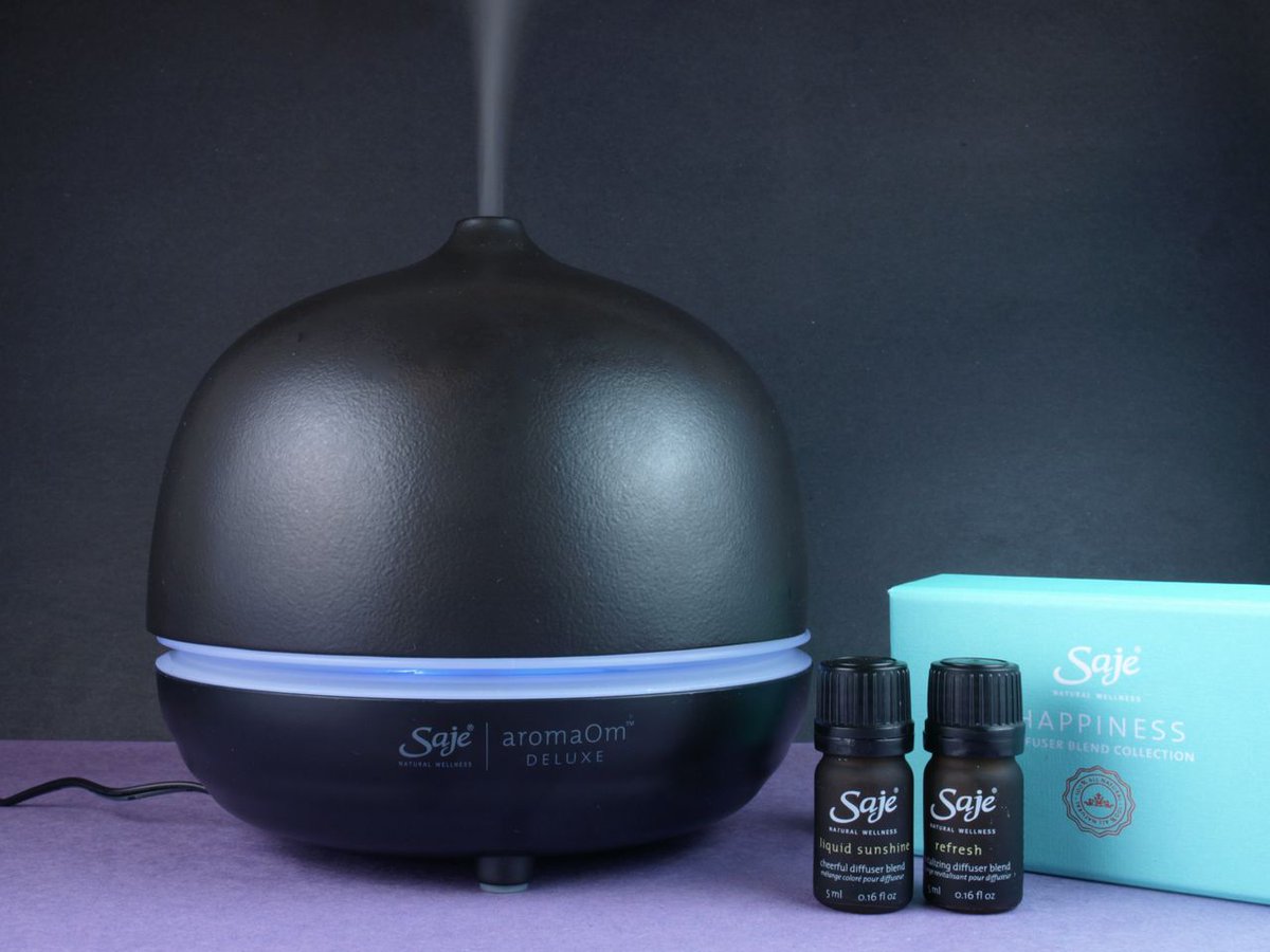 SajeWellness's tweet photo. Saje AromaOm Deluxe Nebulizer: Review by @TheHappySloths http://t.co/z0oo0z8QXY Spoiler: beautiful photos included. http://t.co/Vai16HPlSy