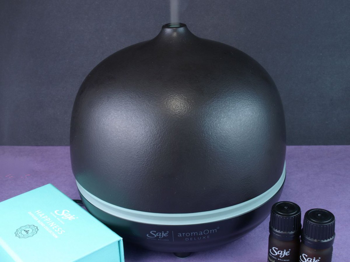 SajeWellness's tweet photo. Saje AromaOm Deluxe Nebulizer: Review by @TheHappySloths http://t.co/z0oo0z8QXY Spoiler: beautiful photos included. http://t.co/Vai16HPlSy