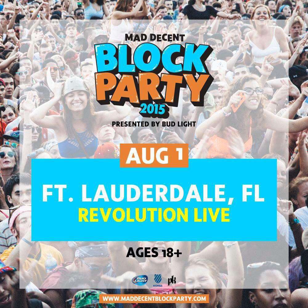 MiamiEDMFamily's tweet photo. Mad Decent Block Party is officially 18+! http://t.co/4LFM7rseBy