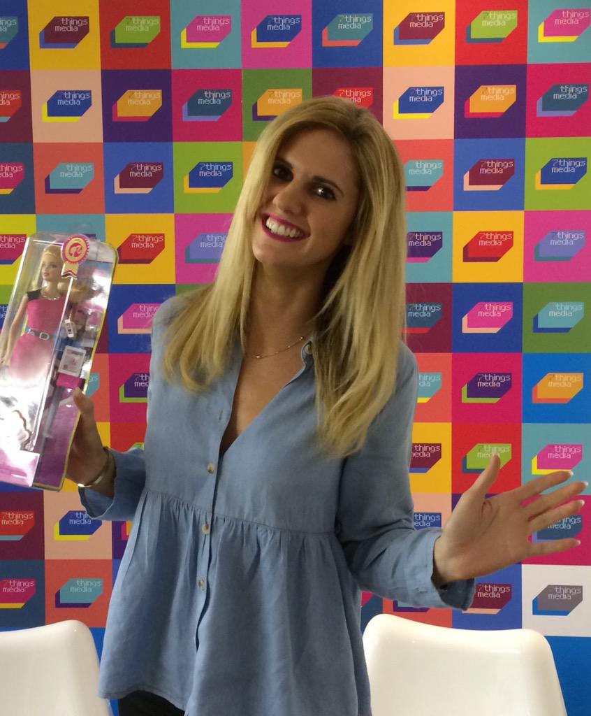 7thingsmedia's tweet image. Happy birthday @FiGandy - pictured beside her role model, entrepreneur Barbie!